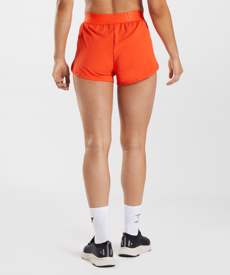 Women's Gymshark Training Loose Fit Shorts Orange | NZ 6SFTLV